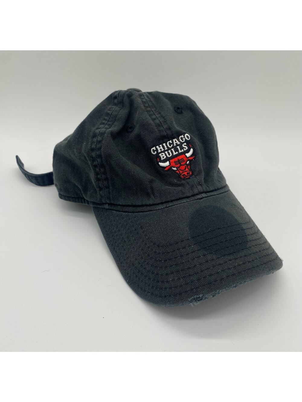 Mitchell & Ness Men's Black Chicago Bulls Chicago NBA Adjustable Cap Hat